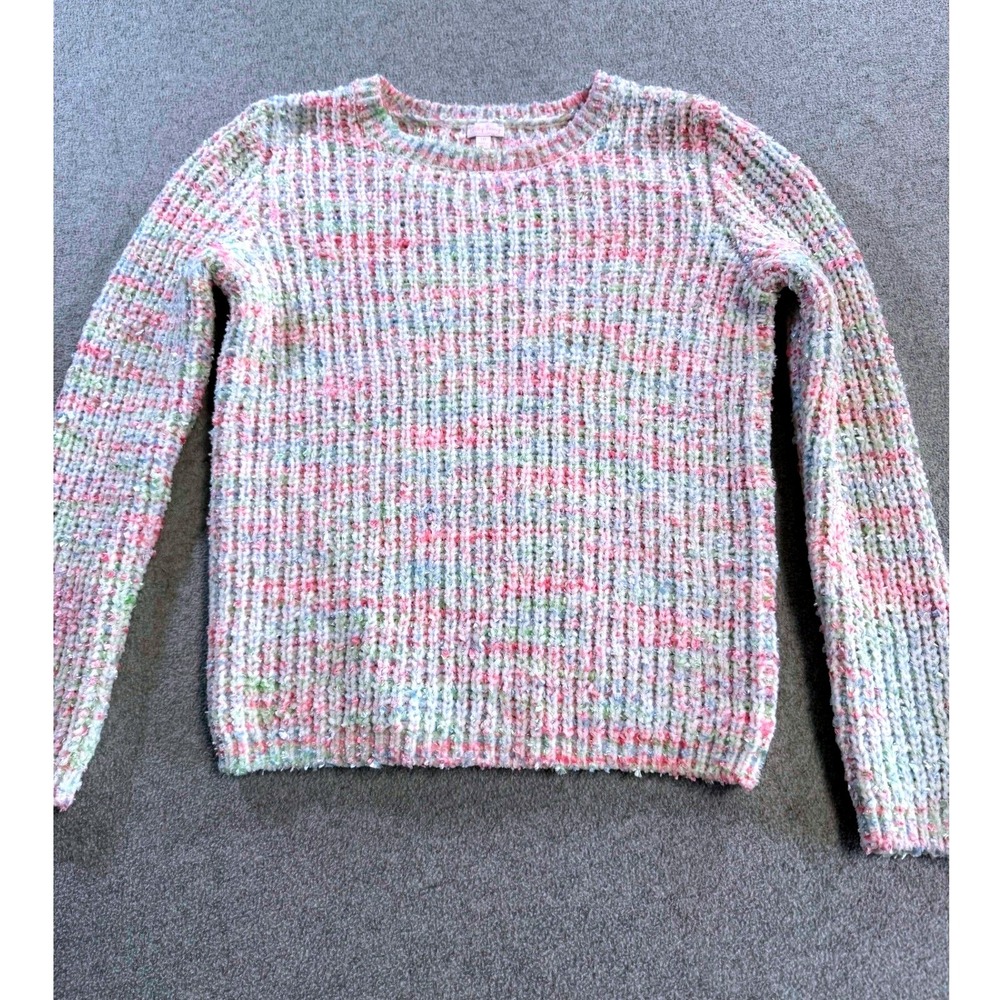 Lucky Penny Sweater Kids Size 10 Multicolor Pastel Confetti‎ Knit Ribbed Whimsy